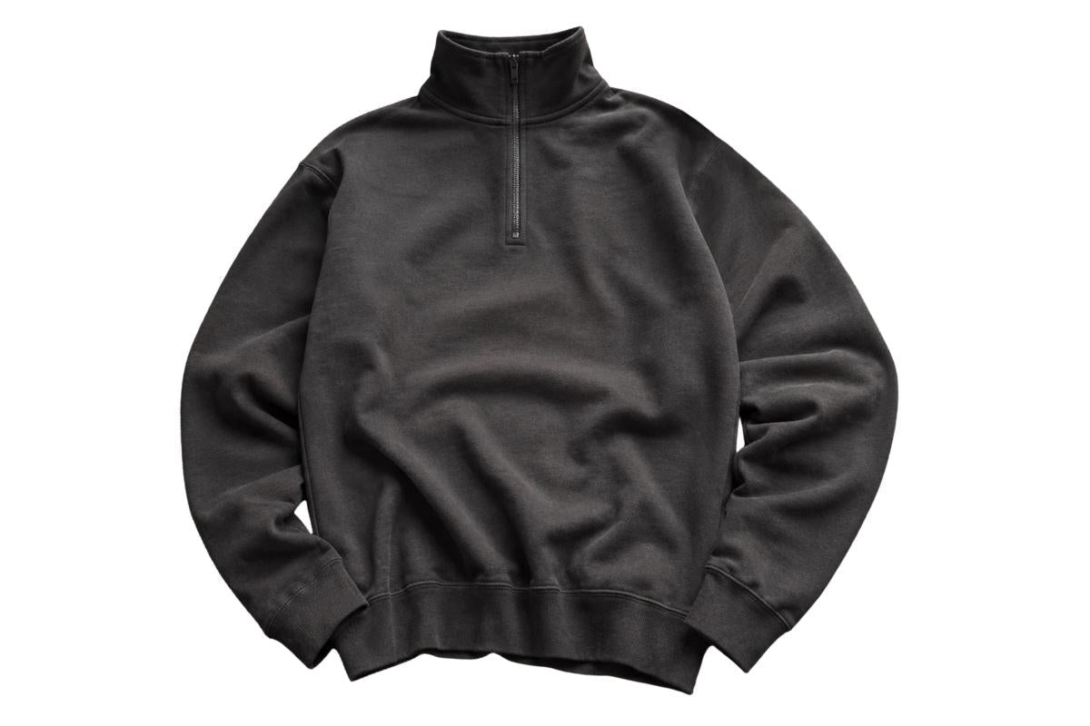Garment Dyed Quarter-Zip Sweatshirt – Heavyweight - North fleece