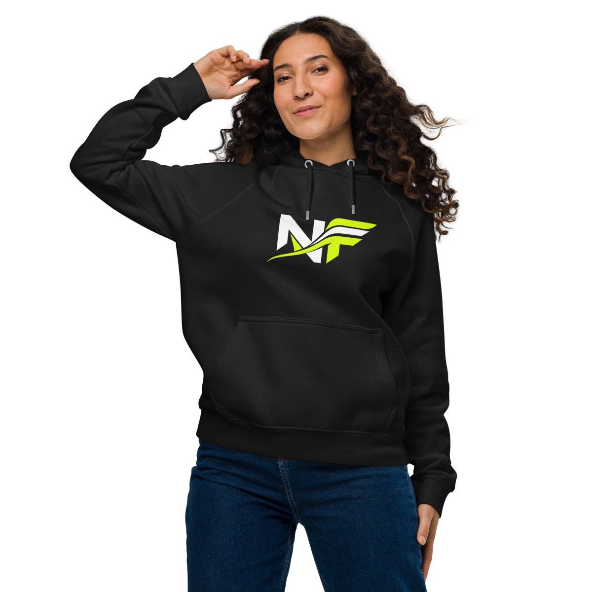 Premium Unisex Eco Raglan Hoodie North Fleece - North fleece