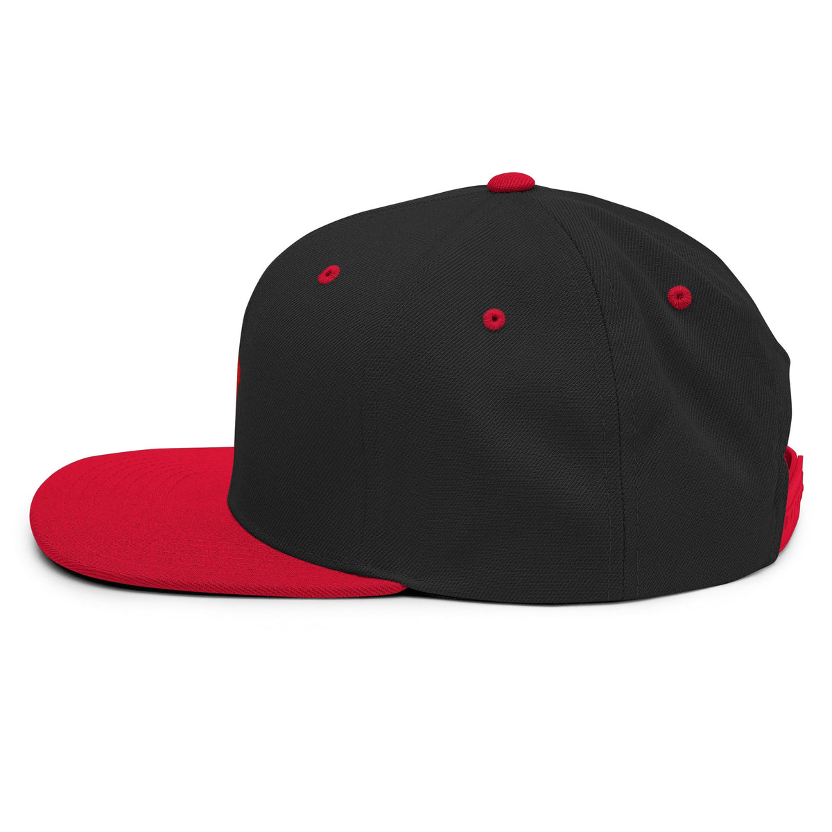SPIDER Snapback Hat — Black & Red Streetwear - North fleece