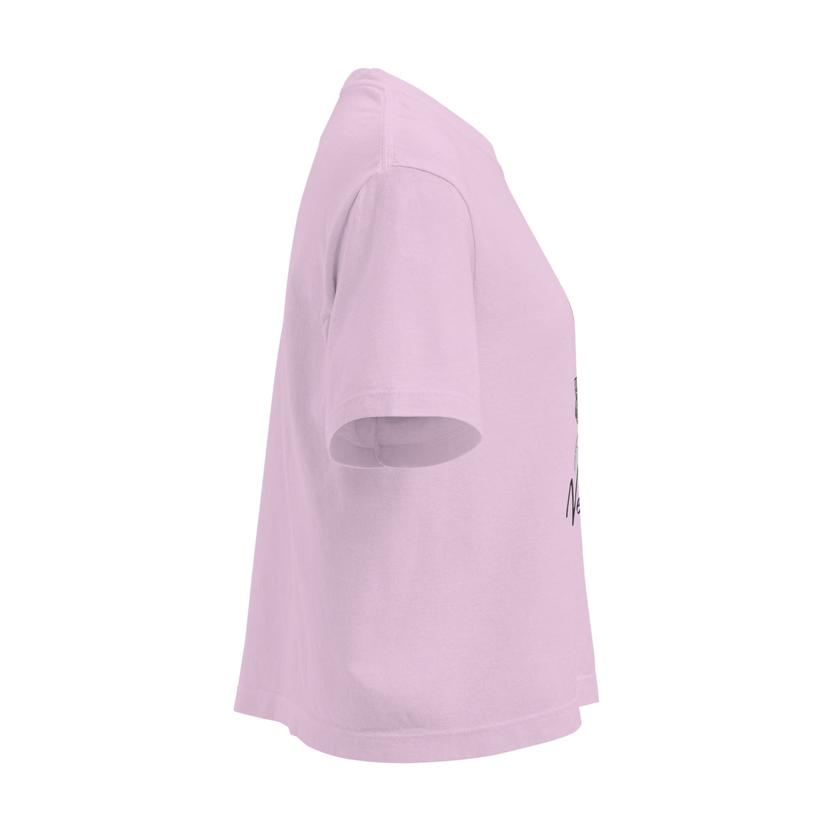 Women’s Never Cry Girl Heavyweight Boxy Tee – Empowered Streetwear Confidence - North fleece