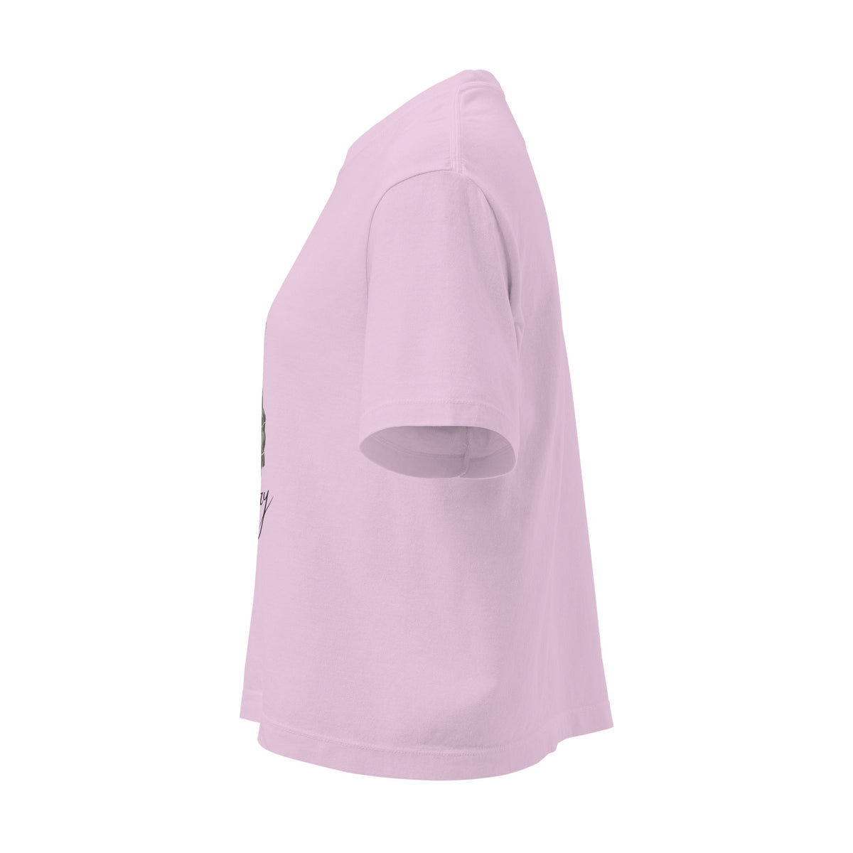 Women’s Never Cry Girl Heavyweight Boxy Tee – Empowered Streetwear Confidence - North fleece