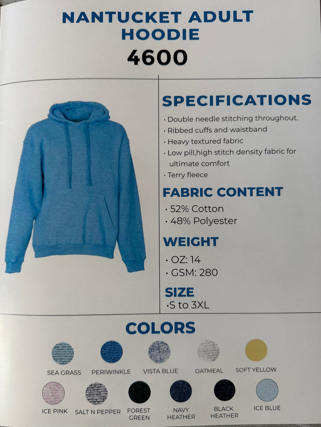 Nantucket Adult Hoodie 4600