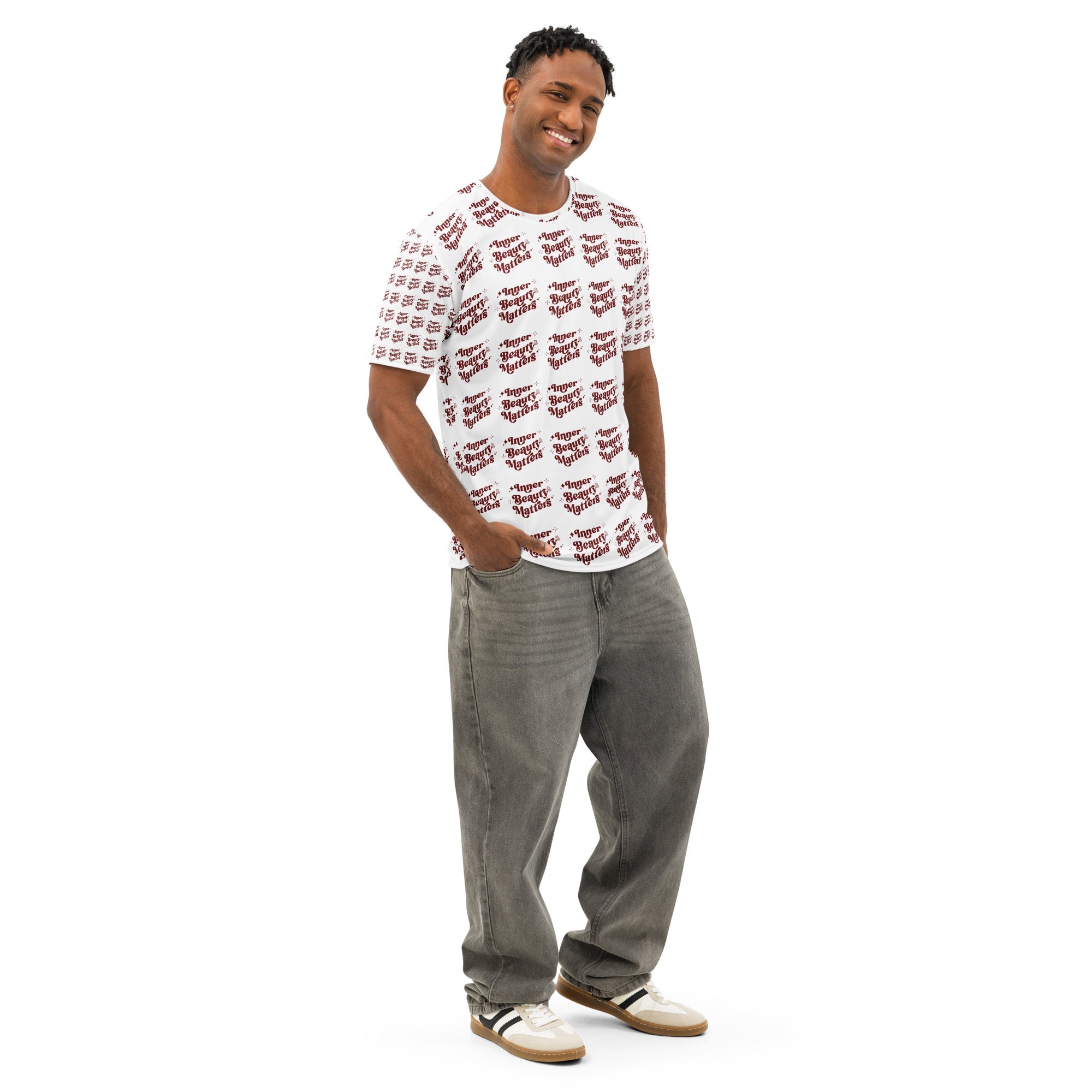 Inner Beauty Matters Men’s cotton crew neck t-shirt - North fleece