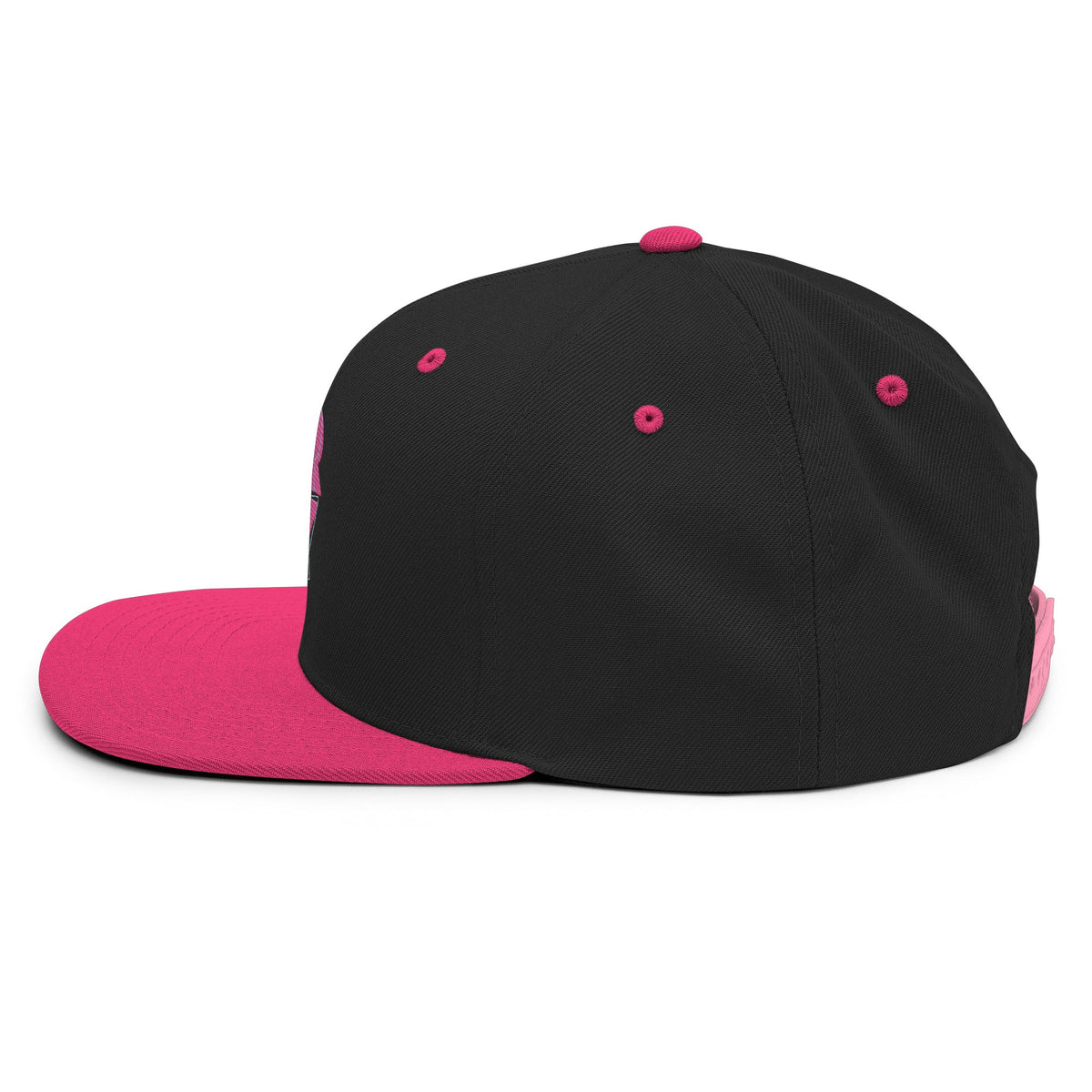 PRAY Snapback Hat Black & Pink Edition - North fleece