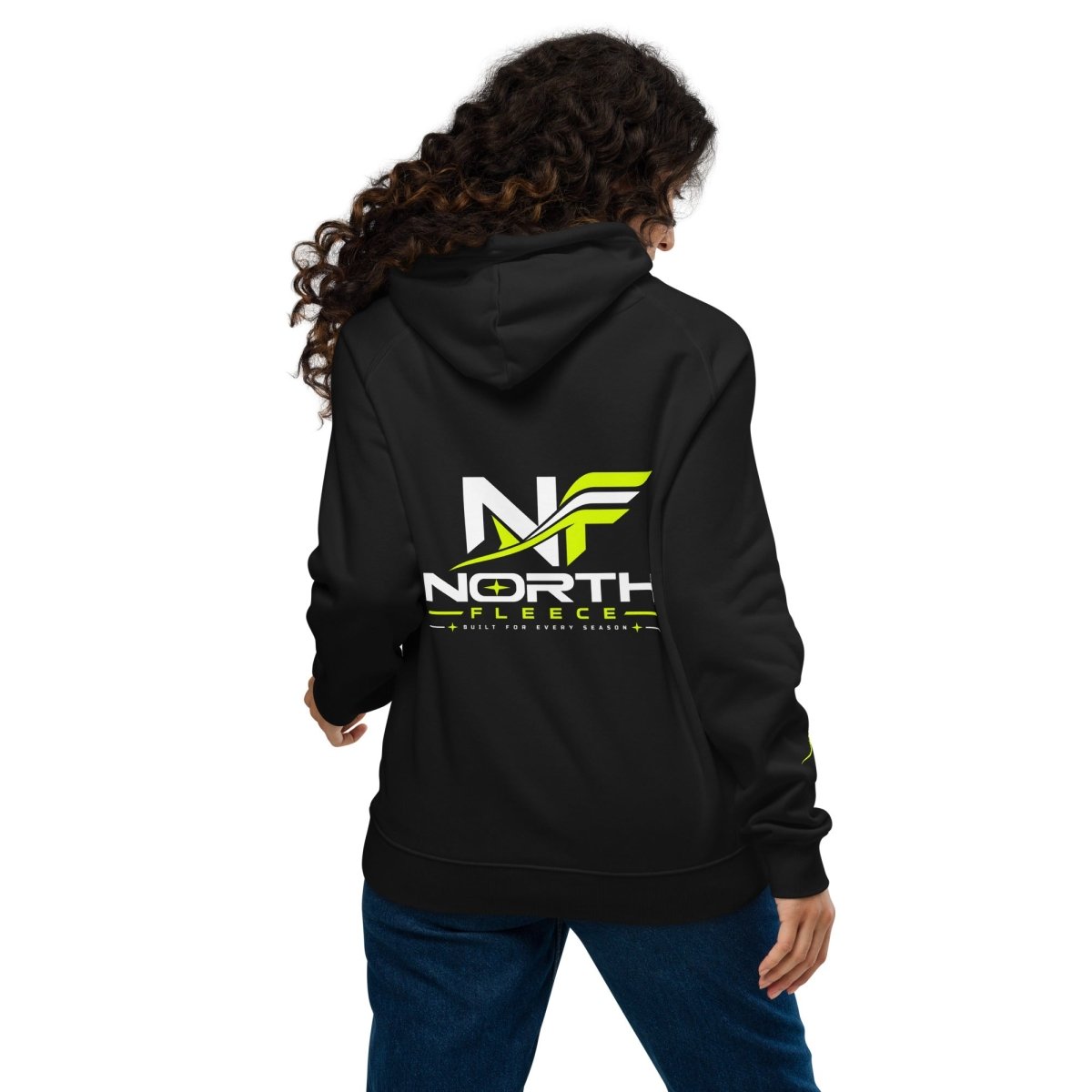 Premium Unisex Eco Raglan Hoodie North Fleece - North fleece