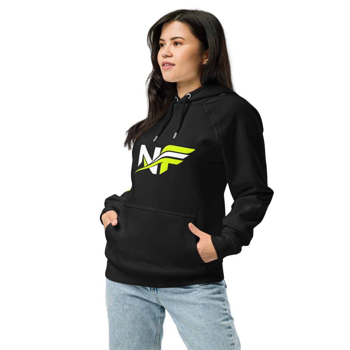 Premium Unisex Eco Raglan Hoodie North Fleece - North fleece