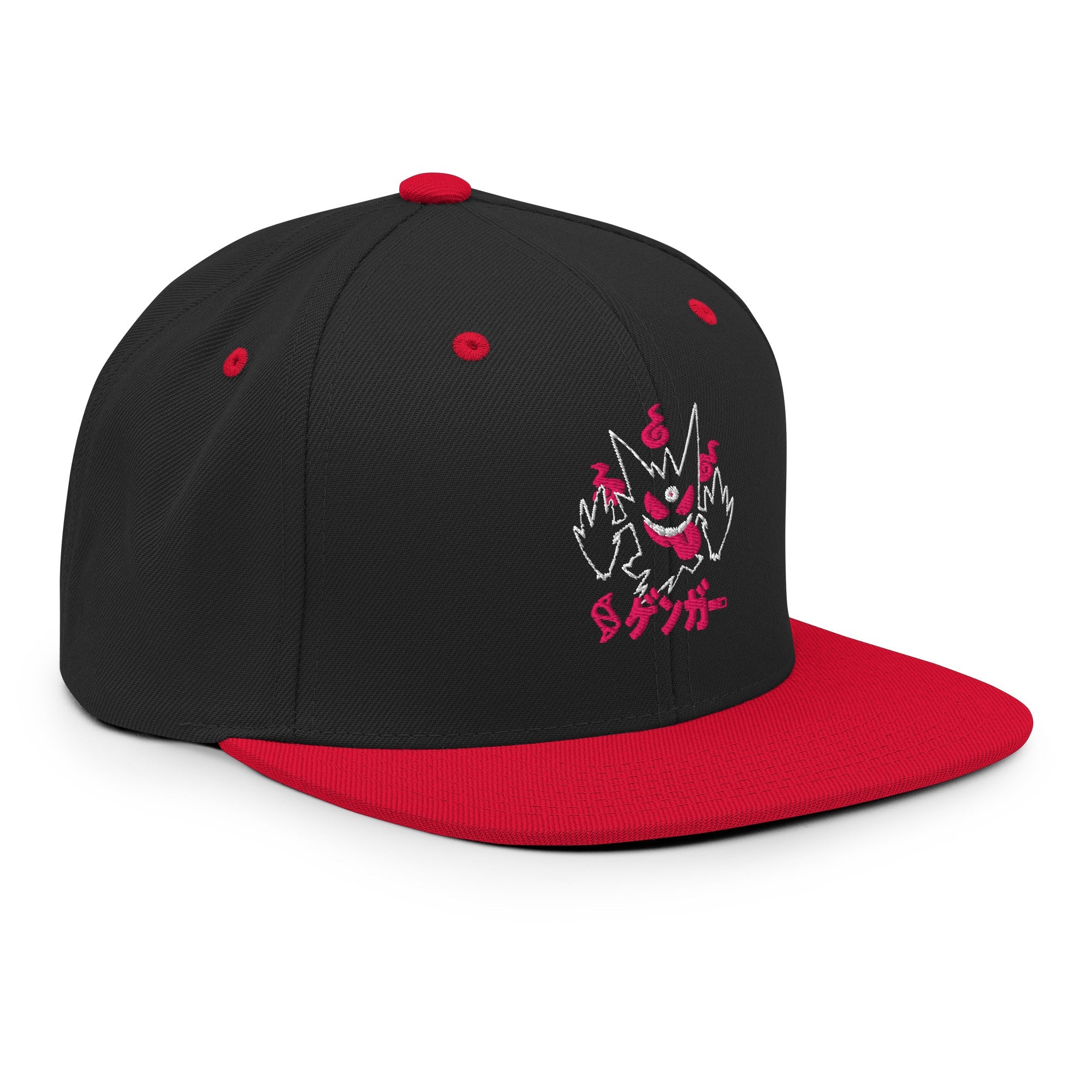 Shadow Spirit Snapback Hat — Black & Red Edition - North fleece