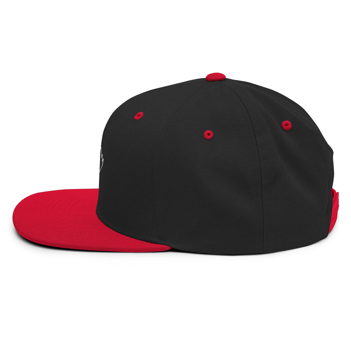 Shadow Spirit Snapback Hat — Black & Red Edition - North fleece