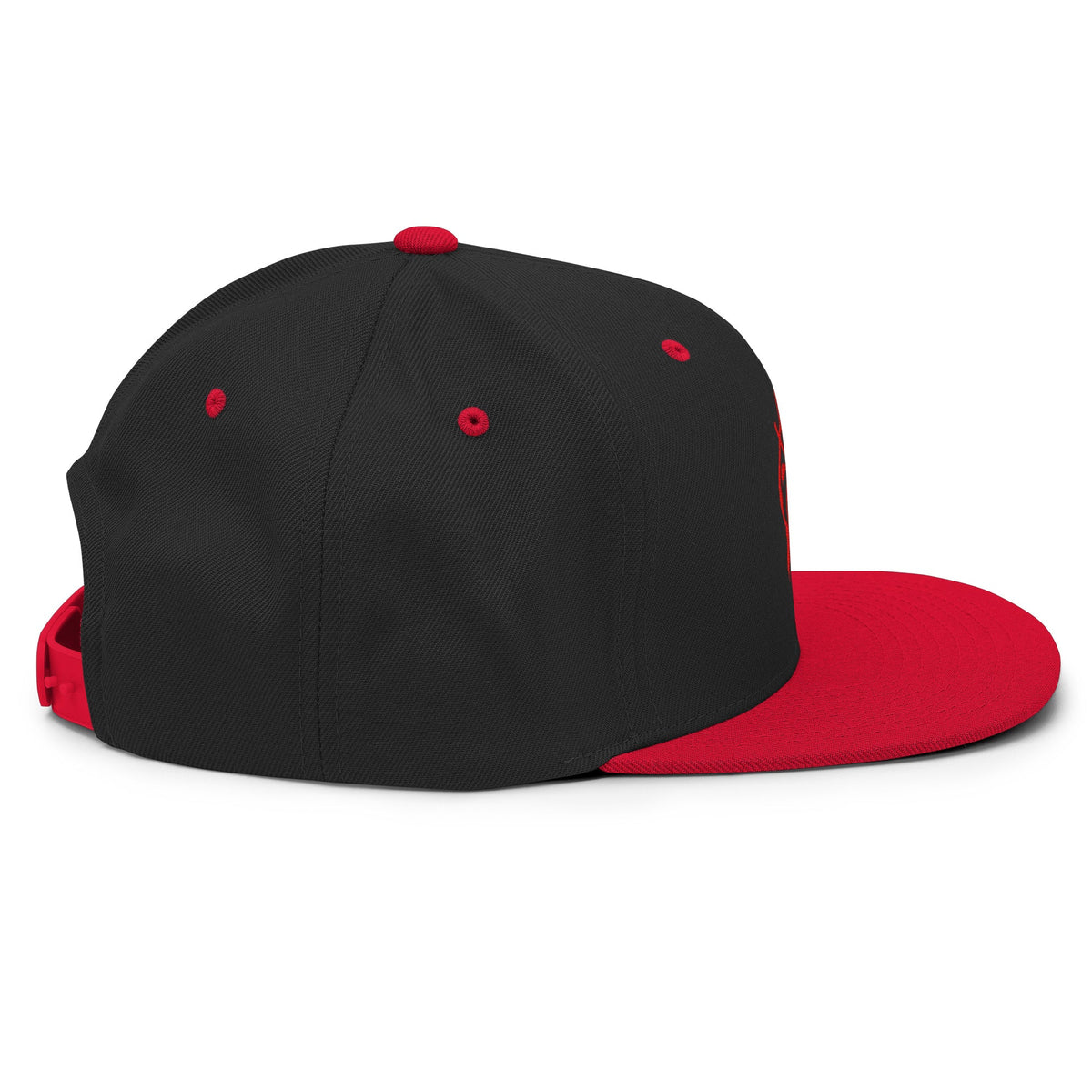 SPIDER Snapback Hat — Black & Red Streetwear - North fleece